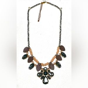 Beaded statement necklace